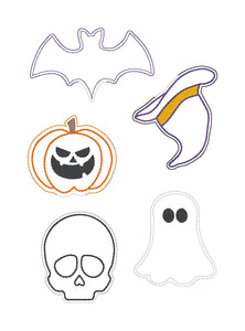 Spooky Plant Marker Set of 5 machine embroidery designs (multi file included) DIGITAL DOWNLOAD