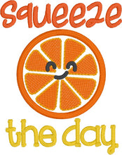 Load image into Gallery viewer, Squeeze The Day Citrus Slice applique April 2024 Mystery Bundle machine embroidery design (5 sizes included) DIGITAL DOWNLOAD