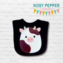 Load image into Gallery viewer, Cow Squishy Applique machine embroidery design (5 sizes included) DIGITAL DOWNLOAD