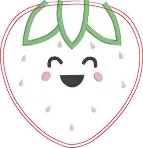 Strawberry applique envelope style ITH Mug rug April Mystery Bundle machine embroidery design (5 sizes included) DIGITAL DOWNLOAD