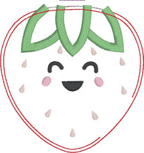 Load image into Gallery viewer, Strawberry mini stuffie machine embroidery design DIGITAL DOWNLOAD