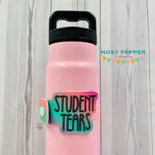 Load image into Gallery viewer, Student Tears Bottle Band machine embroidery design DIGITAL DOWNLOAD