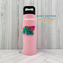 Load image into Gallery viewer, Student Tears Bottle Band machine embroidery design DIGITAL DOWNLOAD