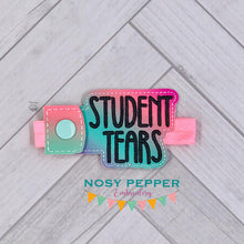 Load image into Gallery viewer, Student Tears Bottle Band machine embroidery design DIGITAL DOWNLOAD