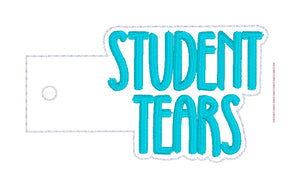 Student Tears Bottle Band machine embroidery design DIGITAL DOWNLOAD