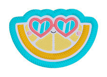 Load image into Gallery viewer, Summer Lemon patch machine embroidery design (2 sizes included) DIGITAL DOWNLOAD