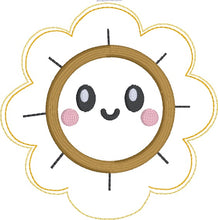 Load image into Gallery viewer, Sunflower mini stuffie machine embroidery design DIGITAL DOWNLOAD