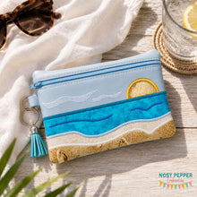 Load image into Gallery viewer, Sunset applique ITH Bag (4 sizes available) machine embroidery design DIGITAL DOWNLOAD