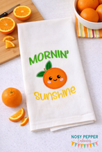 Load image into Gallery viewer, Mornin' Sunshine applique machine embroidery design (4 sizes included) DIGITAL DOWNLOAD
