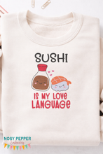 Load image into Gallery viewer, Sushi sketchy machine embroidery design--SEPT '25 MB-- (4 sizes included) DIGITAL DOWNLOAD