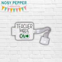 Load image into Gallery viewer, Teacher Mode Bottle Band machine embroidery design DIGITAL DOWNLOAD