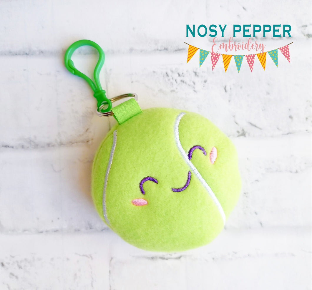 Tennis mini stuffie machine embroidery design DIGITAL DOWNLOAD