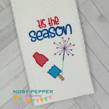 Load image into Gallery viewer, Tis The Season machine embroidery design (5 sizes included) DIGITAL DOWNLOAD