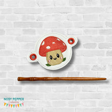 Load image into Gallery viewer, Toadstool Bun cover machine embroidery design DIGITAL DOWNLOAD