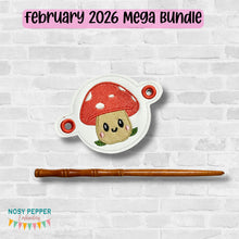 Load image into Gallery viewer, Toadstool Bun cover machine embroidery design DIGITAL DOWNLOAD