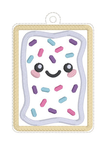 Toaster Tart applique bookmark/ornament/bag tag machine embroidery design DIGITAL DOWNLOAD