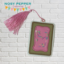 Load image into Gallery viewer, Toaster Tart Applique Shaker bookmark/bag tag/ornament machine embroidery file DIGITAL DOWNLOAD