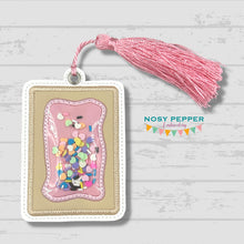 Load image into Gallery viewer, Toaster Tart Applique Shaker bookmark/bag tag/ornament machine embroidery file DIGITAL DOWNLOAD