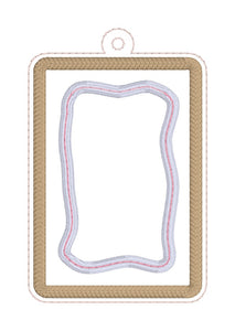 Toaster Tart Applique Shaker bookmark/bag tag/ornament machine embroidery file DIGITAL DOWNLOAD