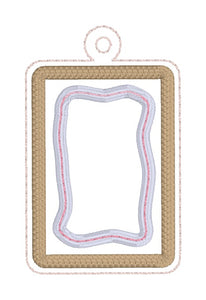 Toaster Tart Applique Shaker snap tab and eyelet fob machine embroidery file (single and multi files included) DIGITAL DOWNLOAD