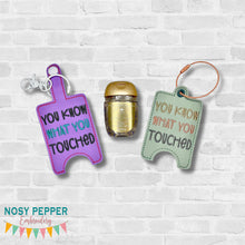Load image into Gallery viewer, You Know What Sanitizer Case (2 sizes available) machine embroidery design DIGITAL DOWNLOAD