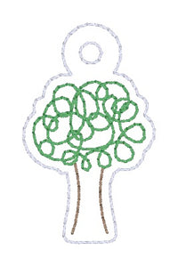 Bob applique shaker ornament/bag tag/bookmark machine embroidery design DIGITAL DOWNLOAD