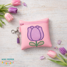 Load image into Gallery viewer, Tulip Sketchy ITH Bag (5 sizes available) machine embroidery design DIGITAL DOWNLOAD