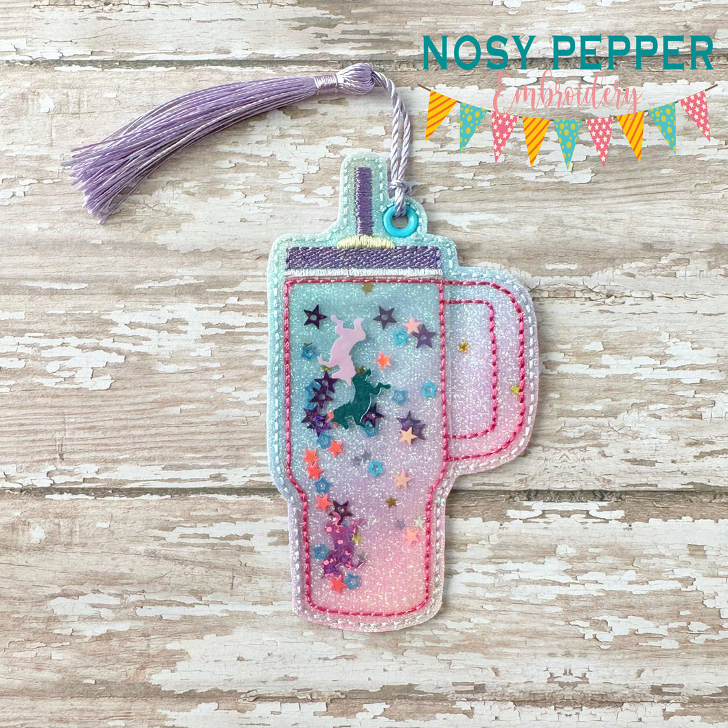 Tumbler shaker bookmark/bag tag/ornament machine embroidery file DIGITAL DOWNLOAD