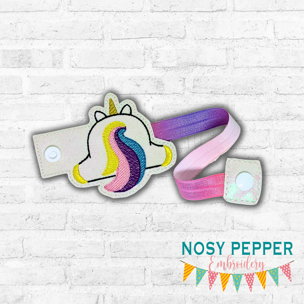 Unicorn Butt Bottle Band machine embroidery design DIGITAL DOWNLOAD