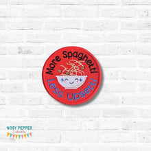 Load image into Gallery viewer, More Spaghetti patch (2 sizes included) —JAN 2 MB—machine embroidery design DIGITAL DOWNLOAD