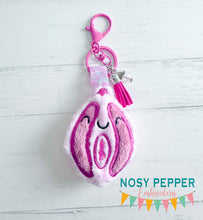Load image into Gallery viewer, Vagina mini stuffie machine embroidery design DIGITAL DOWNLOAD