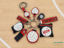 Load image into Gallery viewer, Volleyball Grab &amp; Go Collection – Machine Embroidery Designs (9 Designs Included) Digital Download
