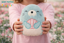 Load image into Gallery viewer, Walrus stuffie (5 sizes included)--JULY '25 MB-- machine embroidery design DIGITAL DOWNLOAD