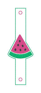 Watermelon Shoe Charm machine embroidery design single and multi files (3 versions included) DIGITAL DOWNLOAD