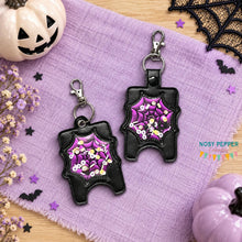 Load image into Gallery viewer, Spider Web applique Sanitizer Case --2026 Spooky Mystery Bundle-- (2 sizes available) machine embroidery design DIGITAL DOWNLOAD