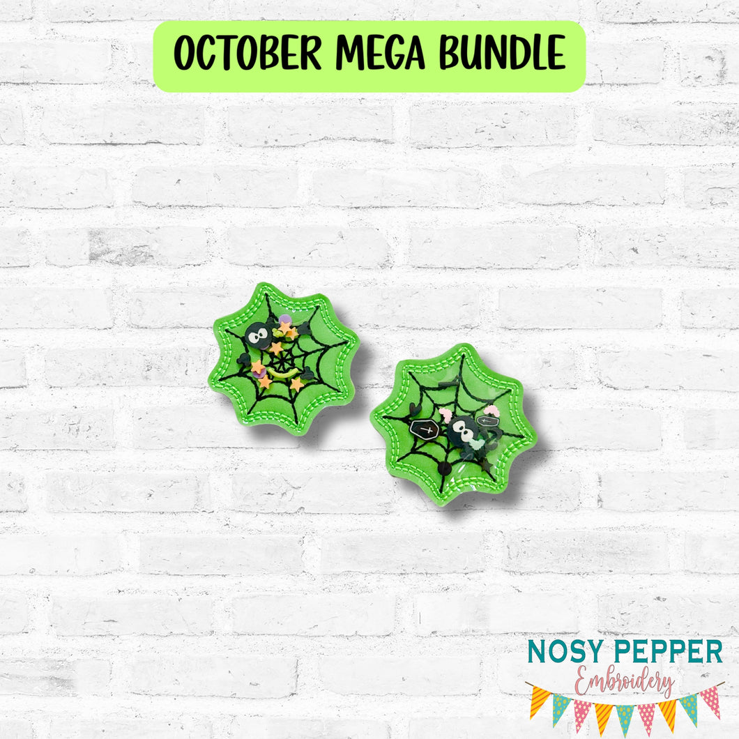 Spider Web shaker feltie embroidery file DIGITAL DOWNLOAD