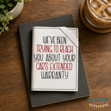 Load image into Gallery viewer, We've Been Trying notebook cover (2 sizes available) machine embroidery design DIGITAL DOWNLOAD