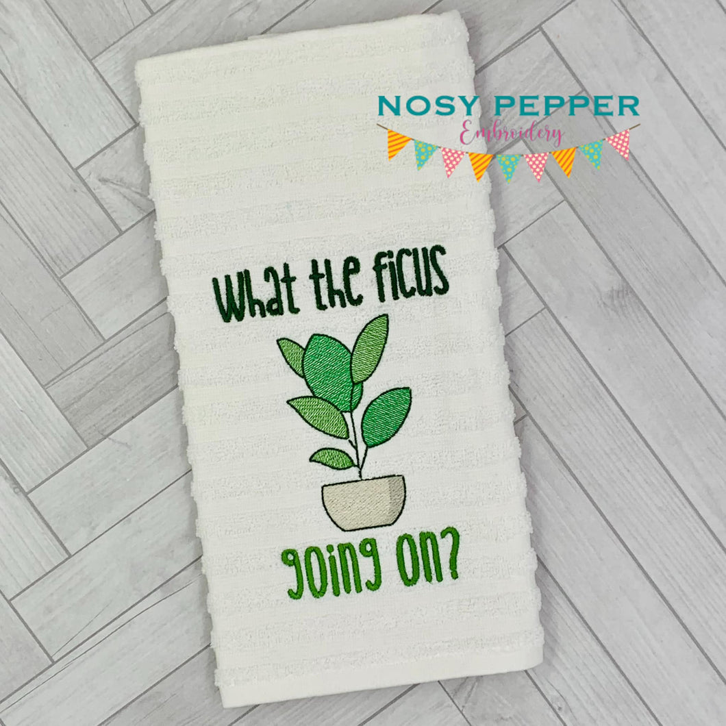 What The Ficus machine embroidery design (4 sizes included) DIGITAL DOWNLOAD