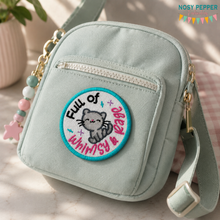 Load image into Gallery viewer, Whimsy &amp; Rage patch (2 sizes included) machine embroidery design DIGITAL DOWNLOAD