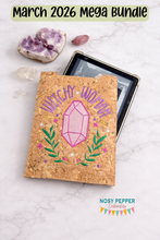 Load image into Gallery viewer, Witchy Woman reader sleeve (3 sizes included) machine embroidery design DIGITAL DOWNLOAD
