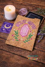 Load image into Gallery viewer, Witchy Woman reader sleeve (3 sizes included) machine embroidery design DIGITAL DOWNLOAD