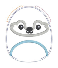 Load image into Gallery viewer, Wolf stuffie (5 sizes included) machine embroidery design DIGITAL DOWNLOAD