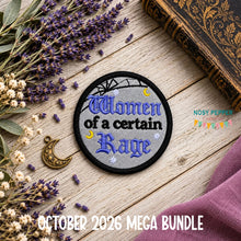 Load image into Gallery viewer, Women Of A Certain Rage patch (2 sizes included) machine embroidery design DIGITAL DOWNLOAD