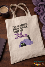Load image into Gallery viewer, I Say No Worries sketchy machine embroidery design (4 sizes included) DIGITAL DOWNLOAD
