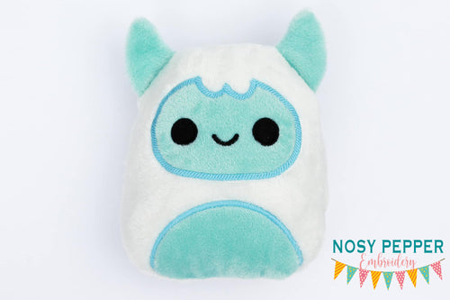 Yeti squishy stuffie (5 sizes included) machine embroidery design machine embroidery design DIGITAL DOWNLOAD