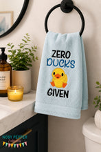 Load image into Gallery viewer, Zero Ducks Given applique machine embroidery design (4 sizes included) DIGITAL DOWNLOAD