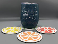 Load image into Gallery viewer, Citrus Coaster Sketchy 4x4 machine embroidery design DIGITAL DOWNLOAD