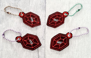 Gem Charm 2 versions included 4x4 machine embroidery design DIGITAL DOWNLOAD