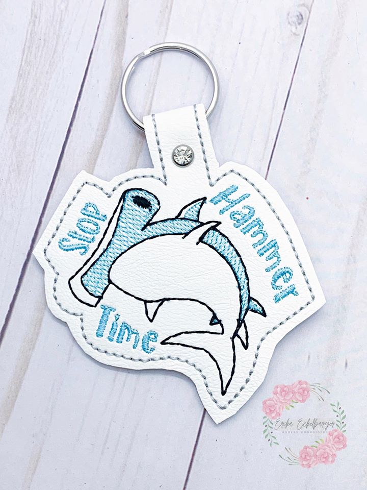 Hammer Time Snap tab 4x4 machine embroidery design DIGITAL DOWNLOAD