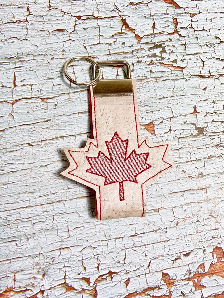 Maple Leaf Key fob set (single and multi files included) machine embro ...